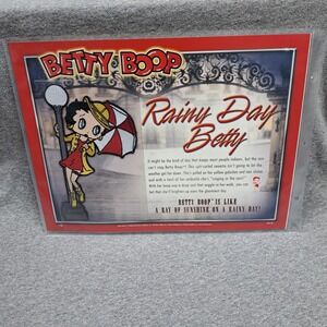 Betty Boop‎ Patch Rainy Day Betty Clothing Bag Patch Collectible Vintage Seattle